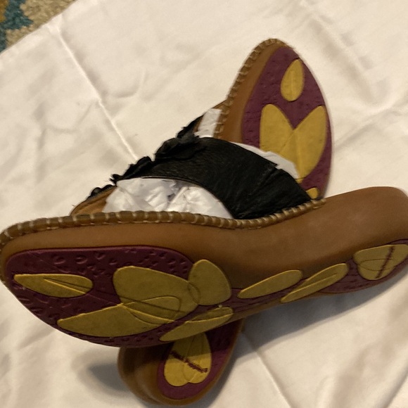 Hush puppies leather black sandals - Picture 8 of 9